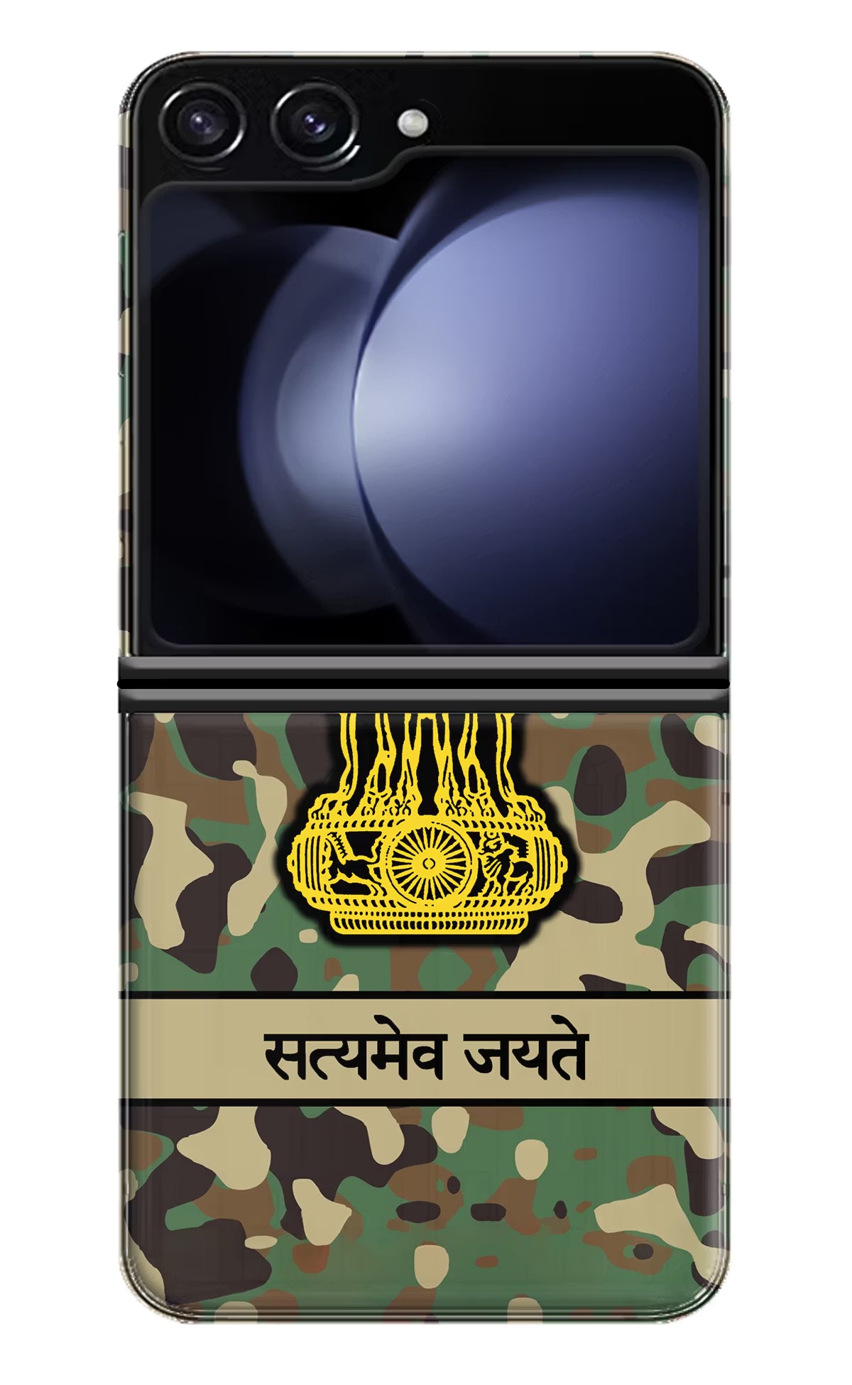 Satyamev Jayate Army Samsung Galaxy Z Flip5 Hard Case Back Cover by Casekaro