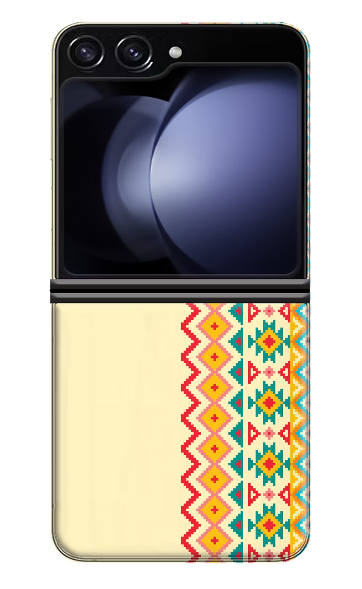 Ethnic Seamless Samsung Galaxy Z Flip5 Hard Case Back Cover by Casekaro