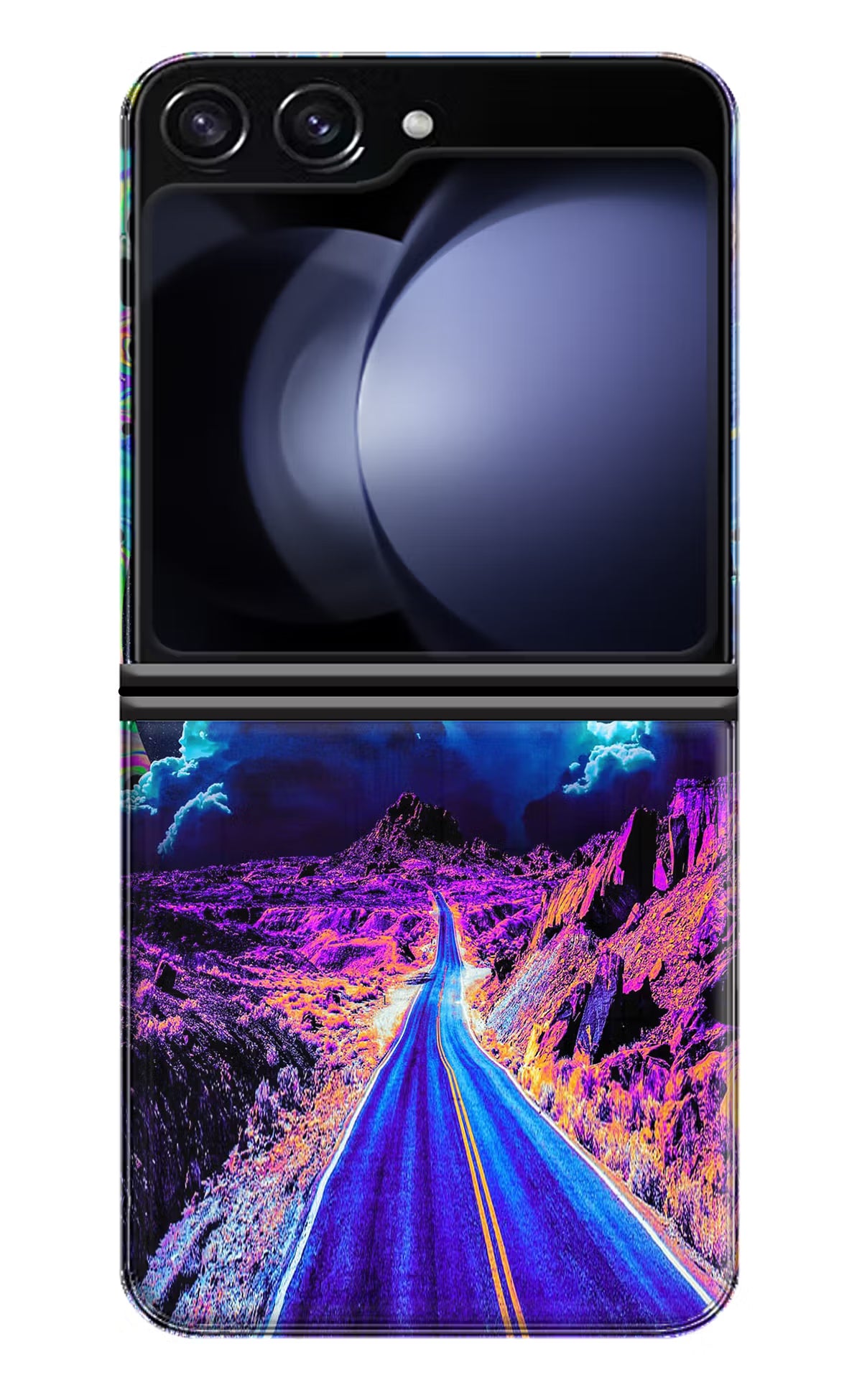 Psychedelic Painting Samsung Galaxy Z Flip5 Hard Case Back Cover by Casekaro