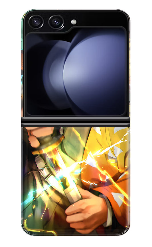 Demon Slayer Samsung Galaxy Z Flip5 Hard Case Back Cover by Casekaro