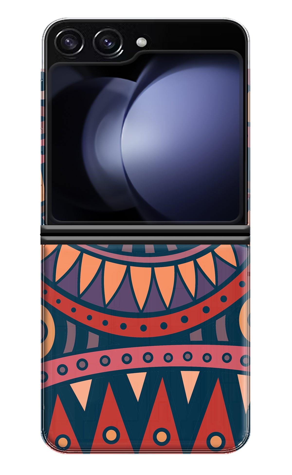 African Culture Design Samsung Galaxy Z Flip5 Back Cover