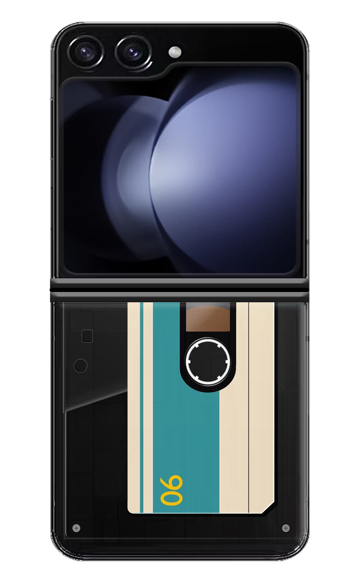 Cassette Samsung Galaxy Z Flip5 Hard Case Back Cover by Casekaro