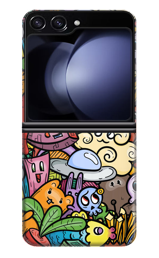 Veggie Doodle Samsung Galaxy Z Flip5 Hard Case Back Cover by Casekaro