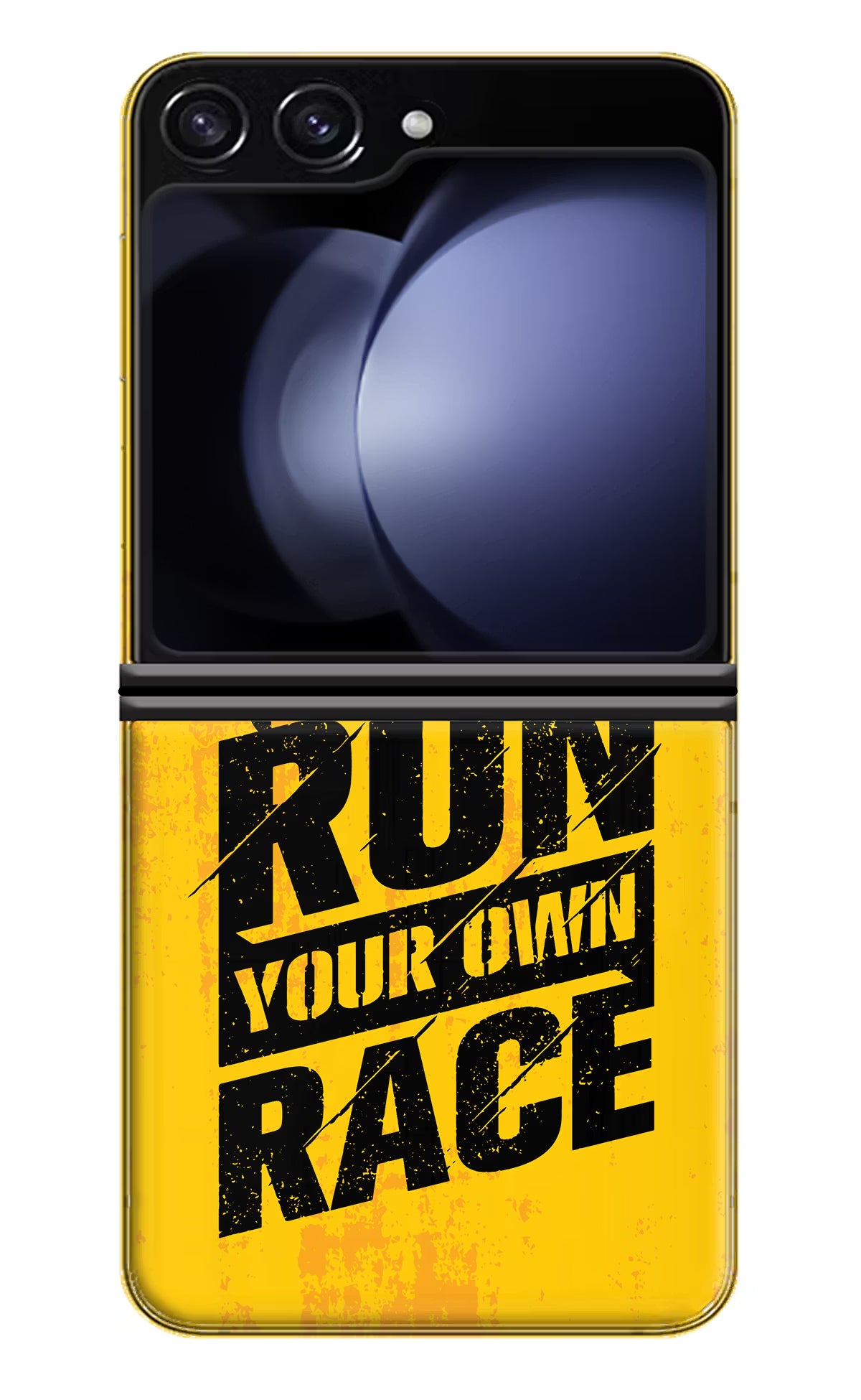 Run Your Own Race Samsung Galaxy Z Flip5 Hard Case Back Cover by Casekaro