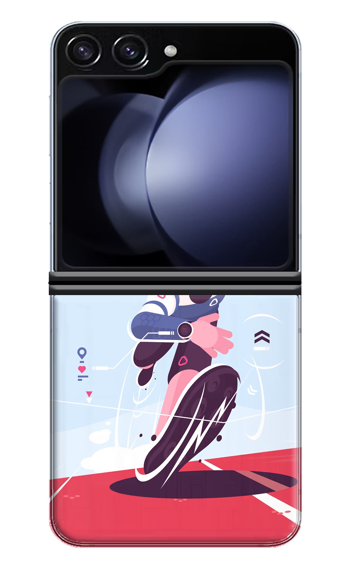 Run Pro Samsung Galaxy Z Flip5 Hard Case Back Cover by Casekaro