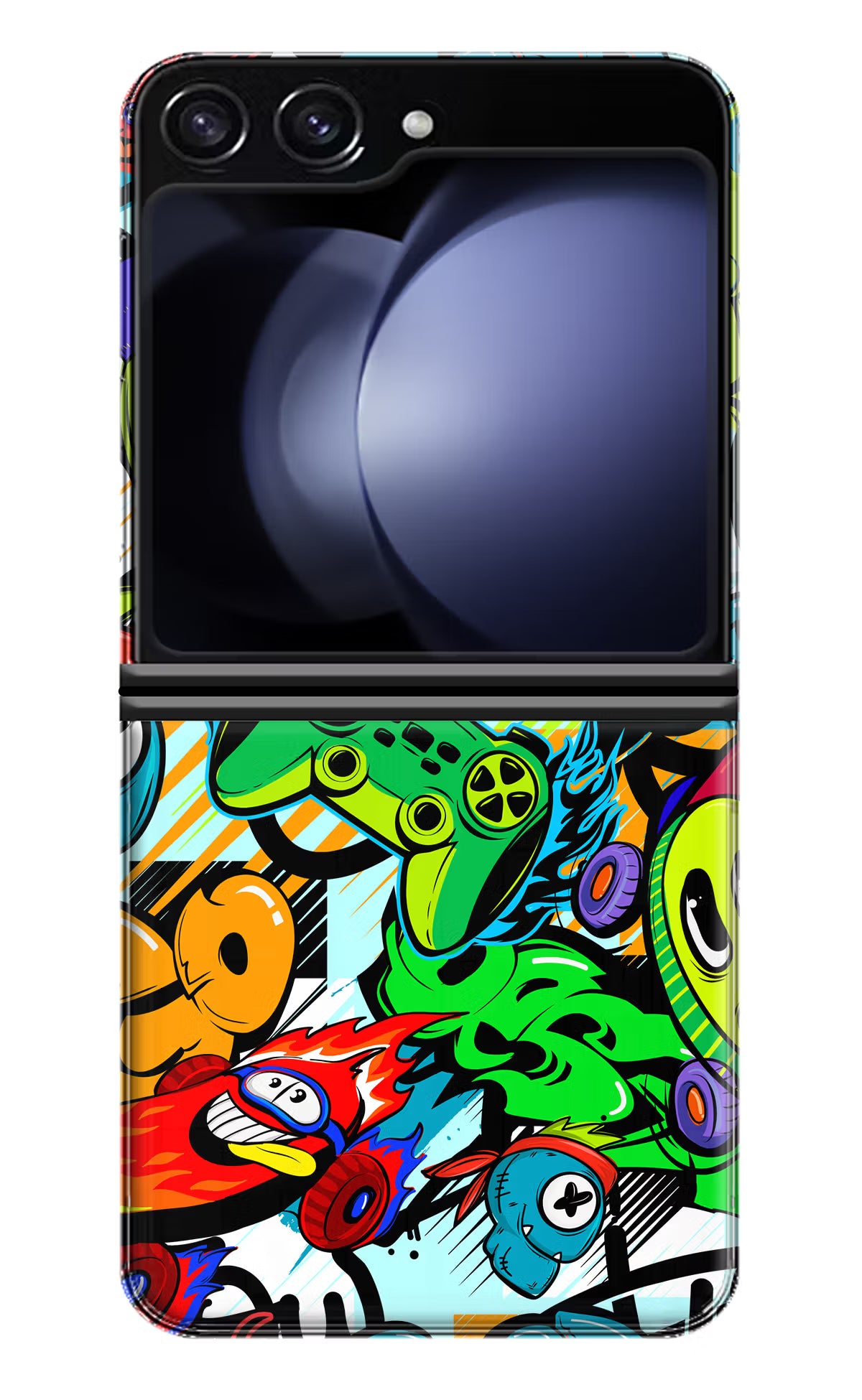 Game Doodle Samsung Galaxy Z Flip5 Hard Case Back Cover by Casekaro