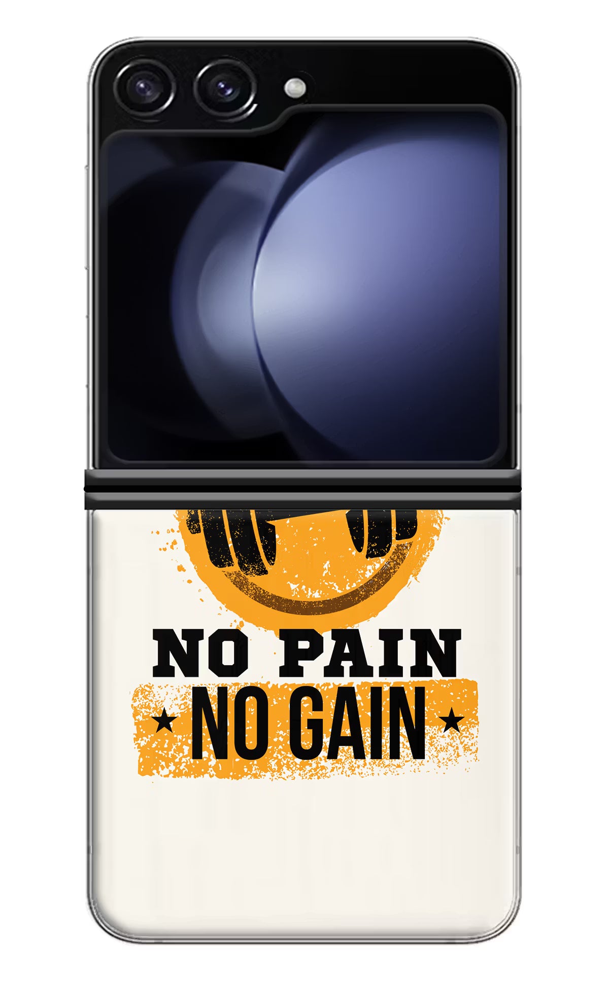 No Pain No Gain Samsung Galaxy Z Flip5 Hard Case Back Cover by Casekaro