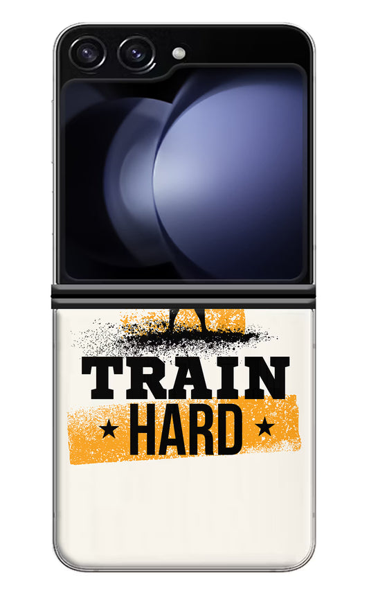 Train Hard Samsung Galaxy Z Flip5 Hard Case Back Cover by Casekaro