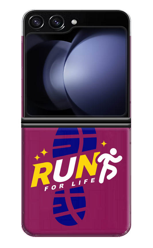 Run for Life Samsung Galaxy Z Flip5 Back Cover