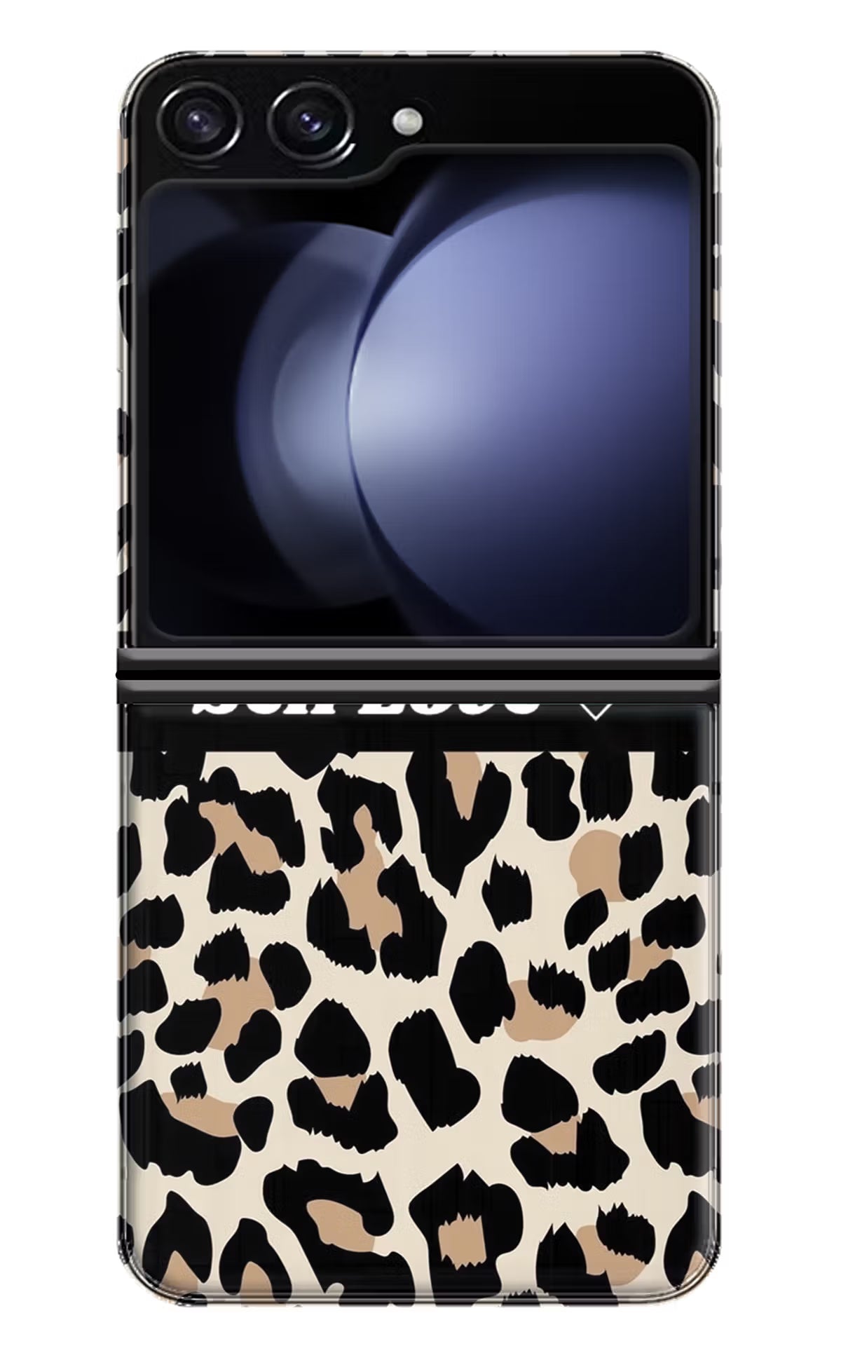 Leopard Print Self Love Samsung Galaxy Z Flip5 Hard Case Back Cover by Casekaro