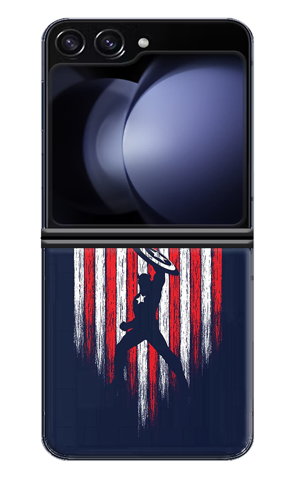 Captain America Marvel Art Samsung Galaxy Z Flip5 Hard Case Back Cover by Casekaro