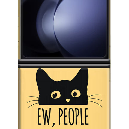Ew People Catitude Samsung Galaxy Z Flip5 Hard Case Back Cover by Casekaro