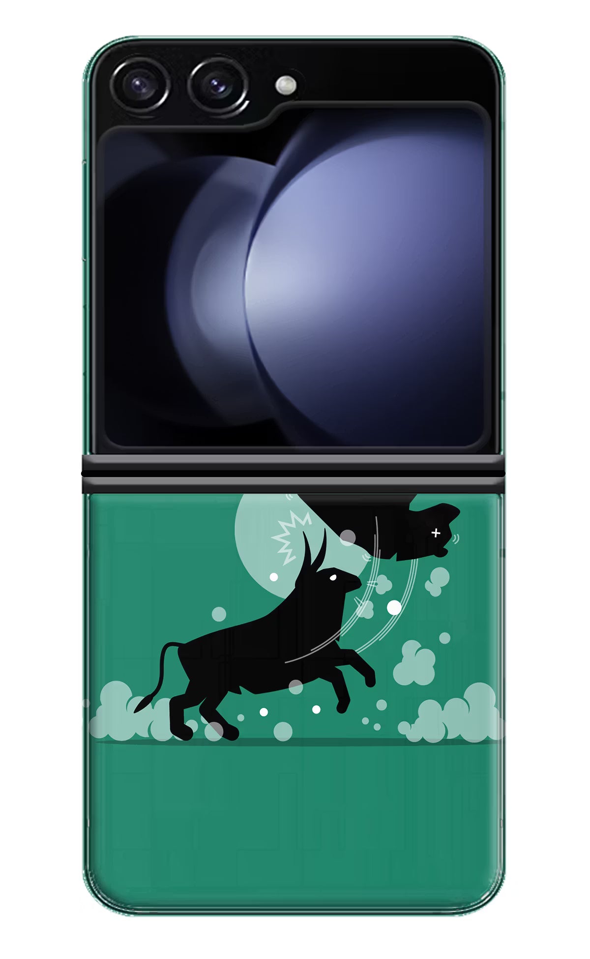 Bull Conqueror Samsung Galaxy Z Flip5 Hard Case Back Cover by Casekaro