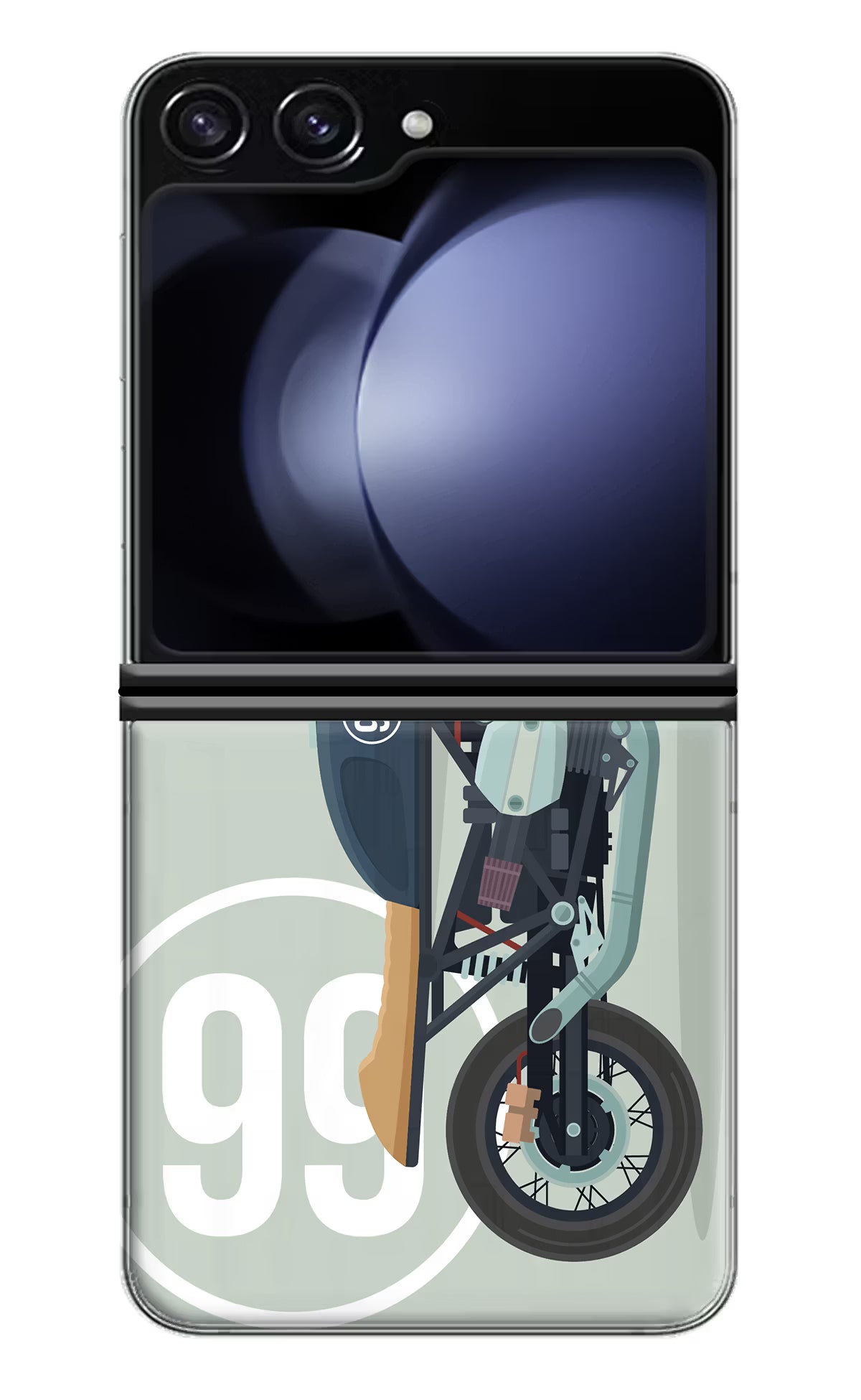 Classic Cafe Racer 99 Samsung Galaxy Z Flip5 Hard Case Back Cover by Casekaro