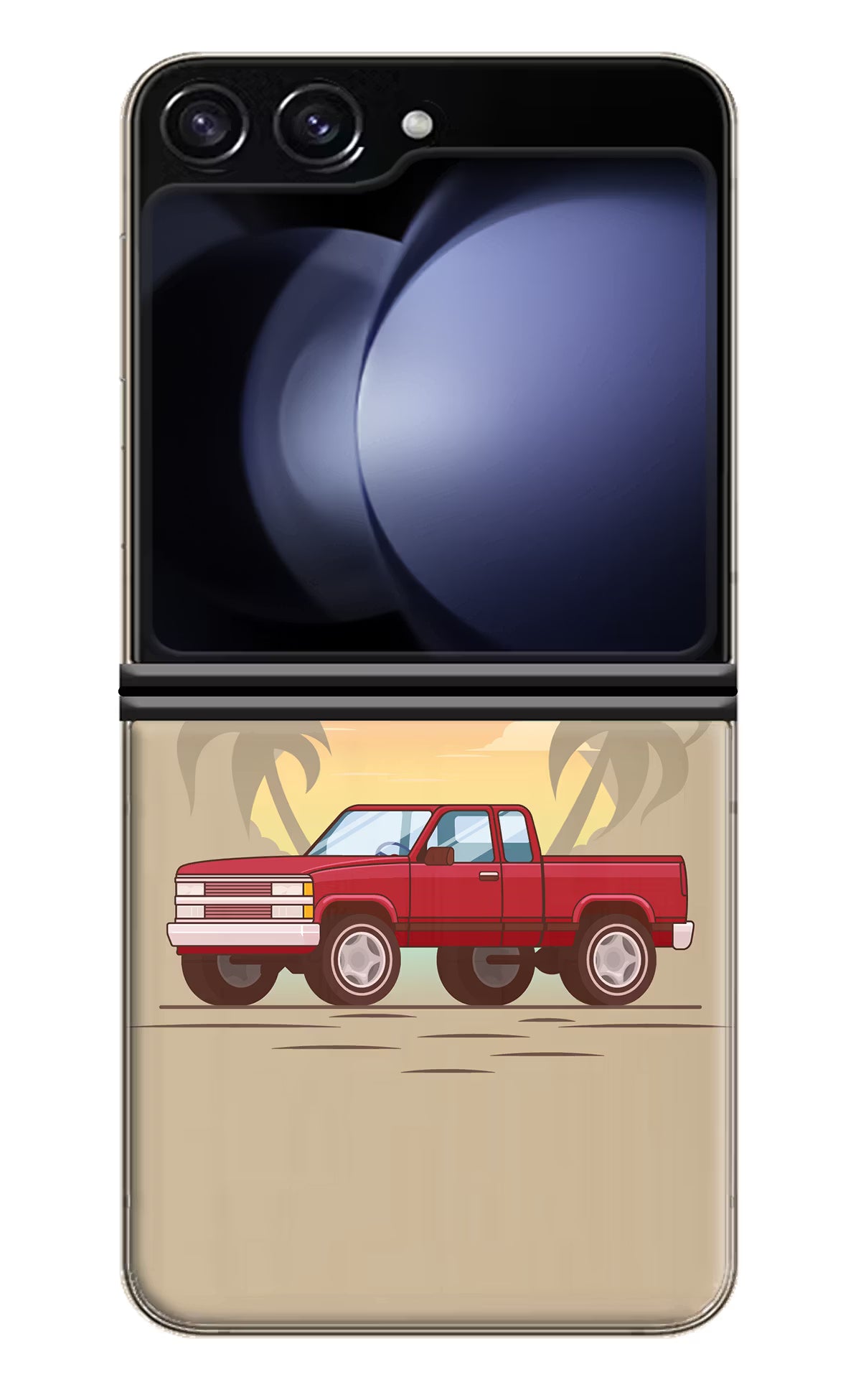 Desert Classic Drive Samsung Galaxy Z Flip5 Hard Case Back Cover by Casekaro