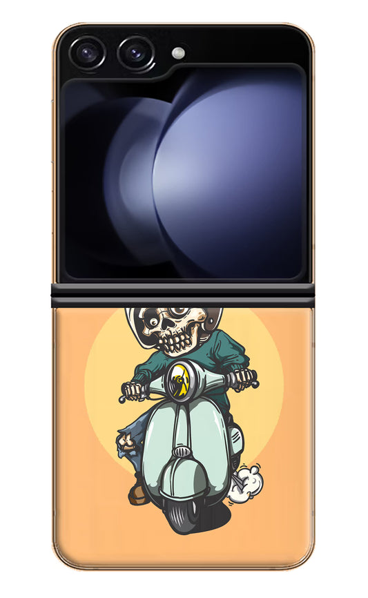 Undead Biker Samsung Galaxy Z Flip5 Hard Case Back Cover by Casekaro