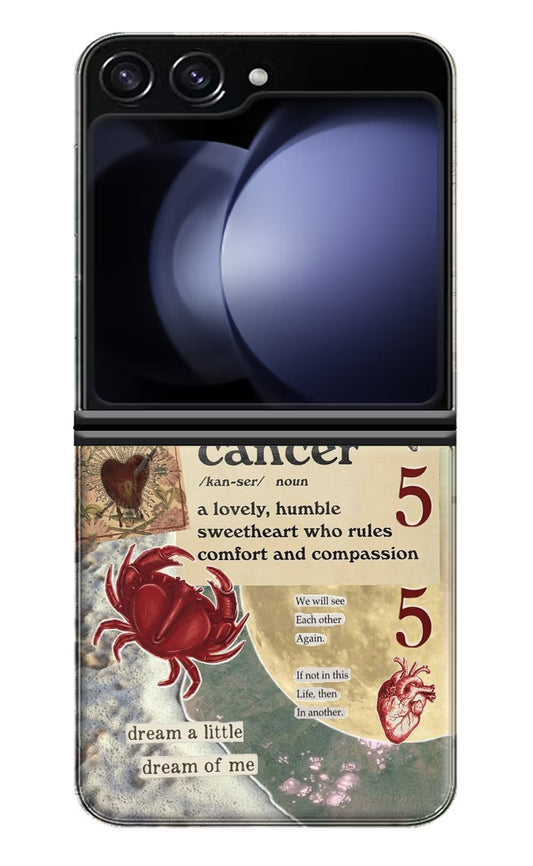 Cancer Zodiac Samsung Galaxy Z Flip5 Hard Case Back Cover by Casekaro
