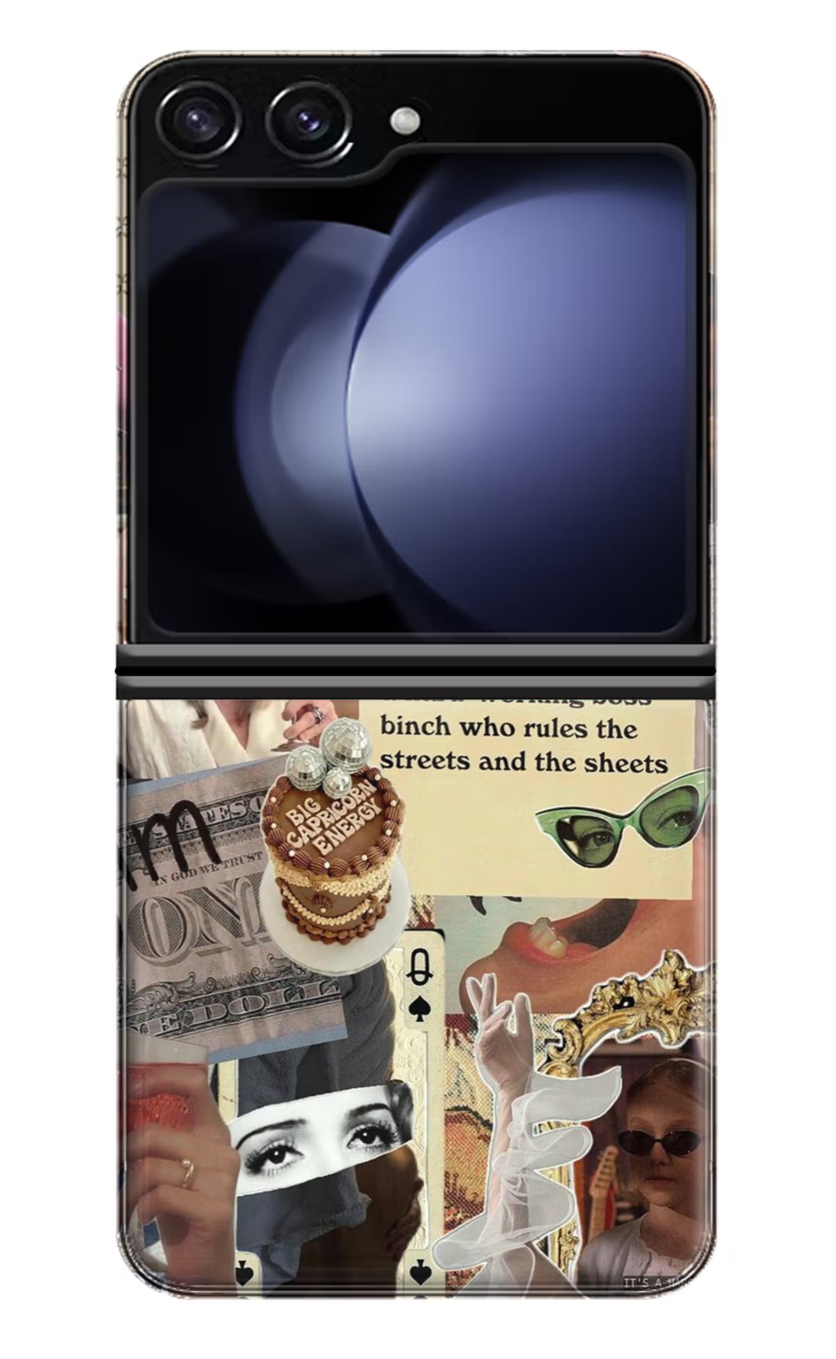 Capricorn Zodiac Samsung Galaxy Z Flip5 Hard Case Back Cover by Casekaro