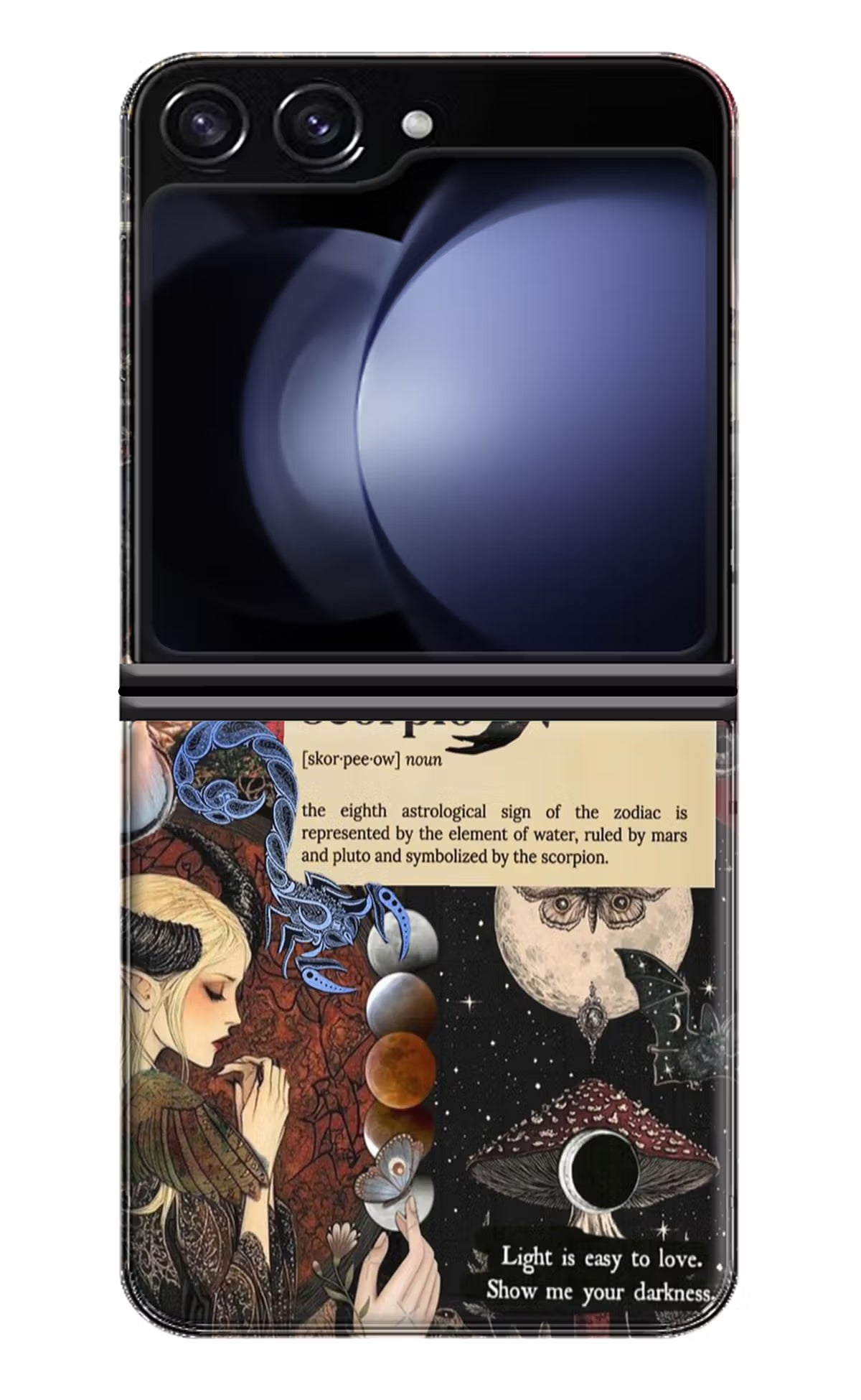 Scorpio Zodiac Samsung Galaxy Z Flip5 Hard Case Back Cover by Casekaro