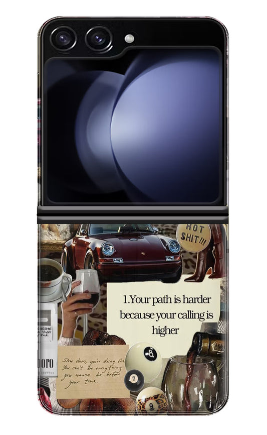 Taurus Zodiac Samsung Galaxy Z Flip5 Hard Case Back Cover by Casekaro