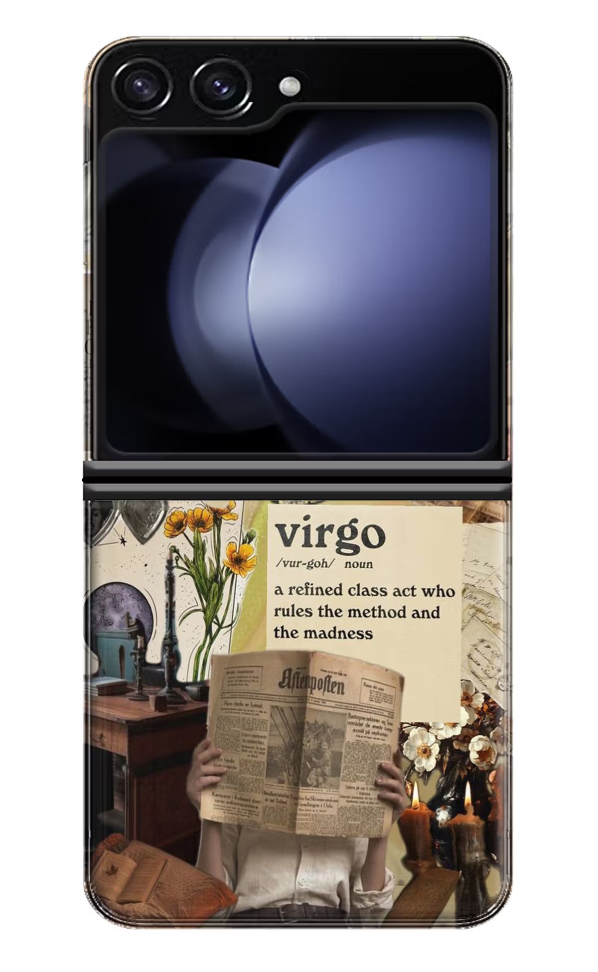 Virgo Zodiac Samsung Galaxy Z Flip5 Hard Case Back Cover by Casekaro