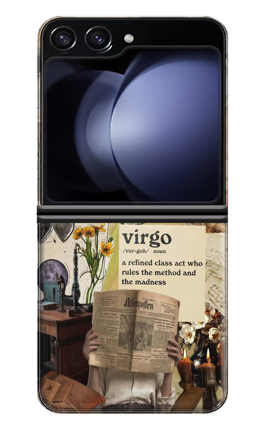 Virgo Zodiac Samsung Galaxy Z Flip5 Hard Case Back Cover by Casekaro