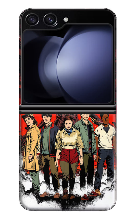 Ordinary Things Characters Samsung Galaxy Z Flip5 Hard Case Back Cover by Casekaro