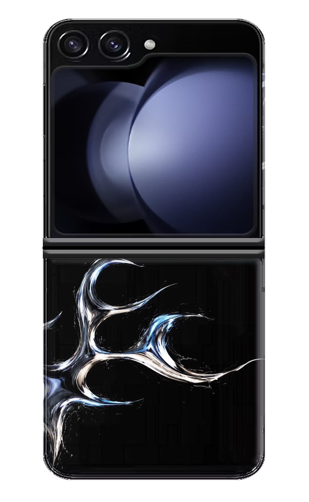 Chrome Tribal Samsung Galaxy Z Flip5 Hard Case Back Cover by Casekaro