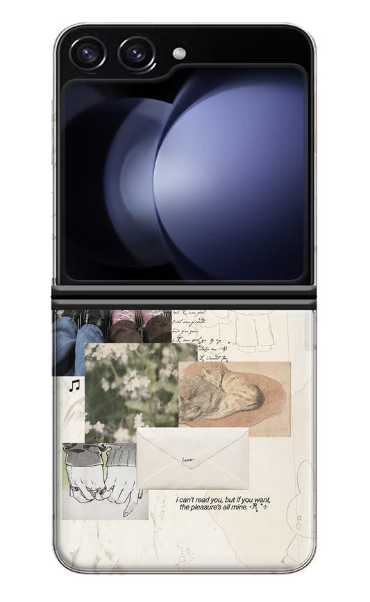 Soft Aesthetic Samsung Galaxy Z Flip5 Back Cover
