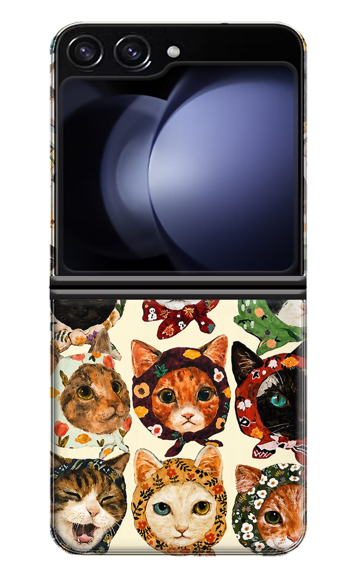 Cool Cat Samsung Galaxy Z Flip5 Back Cover