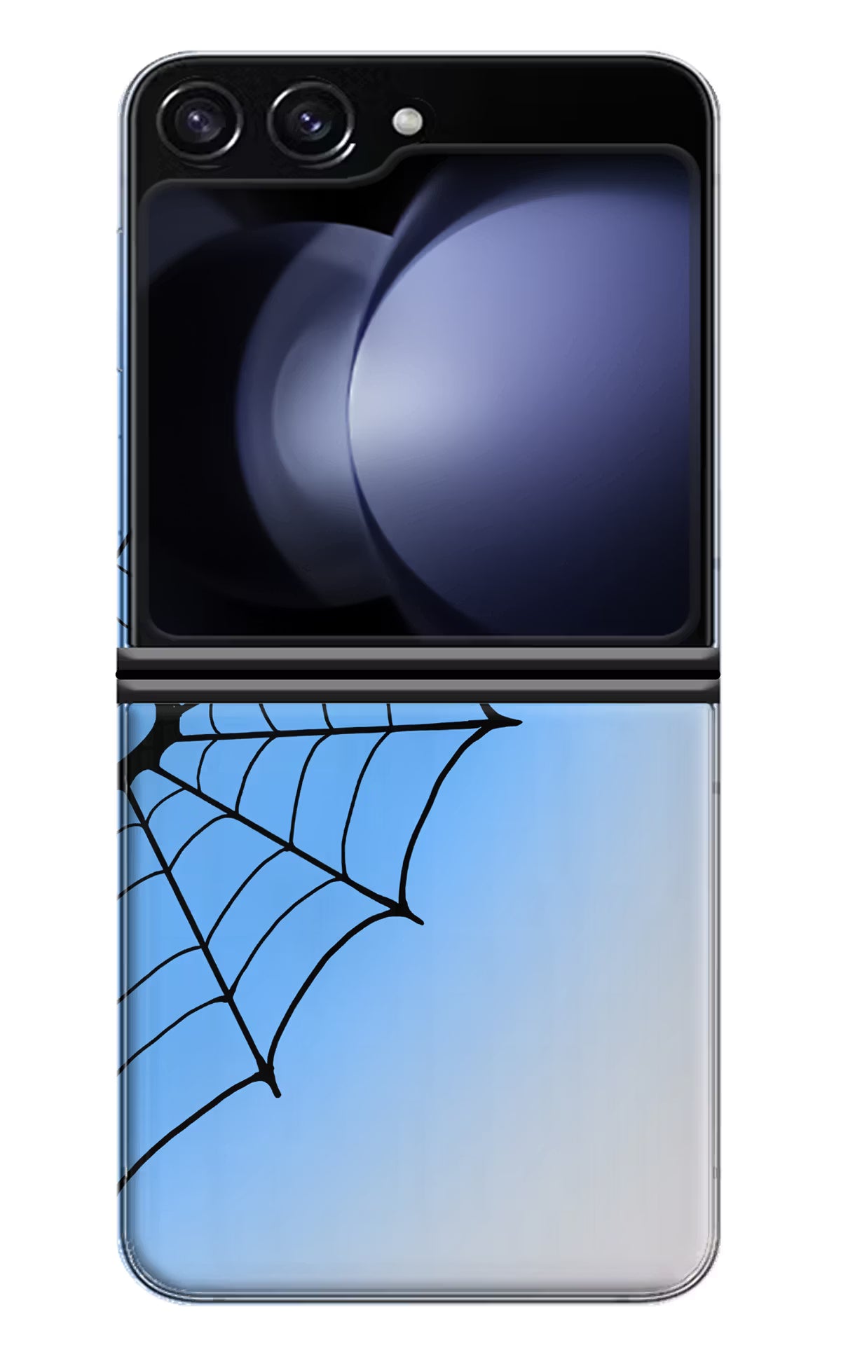 Blue Web Samsung Galaxy Z Flip5 Back Cover