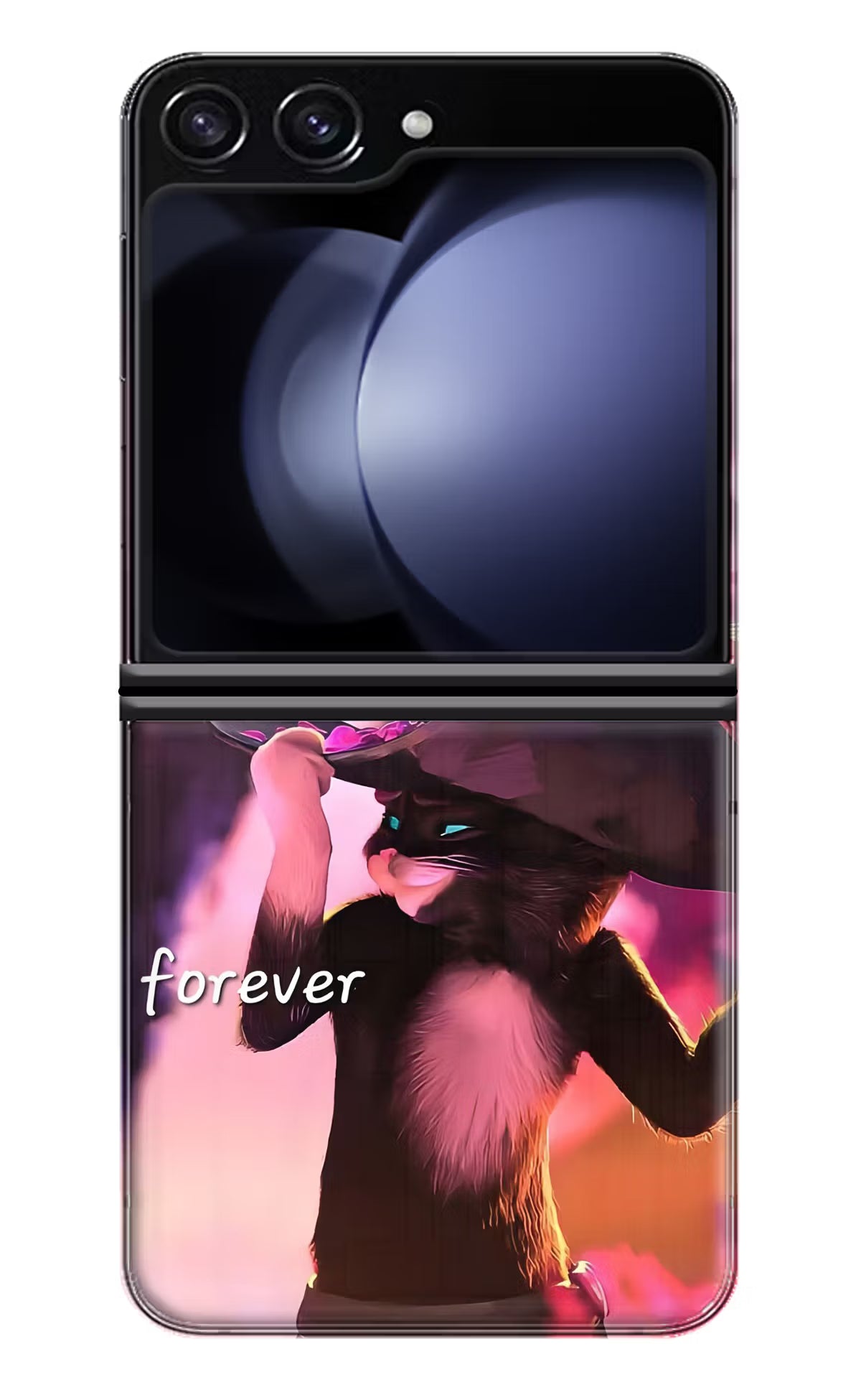 Forever Cat Samsung Galaxy Z Flip5 Back Cover