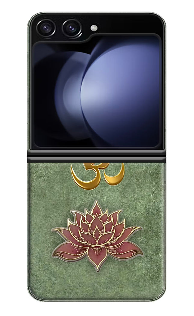Om & Lotus Samsung Galaxy Z Flip5 Back Cover