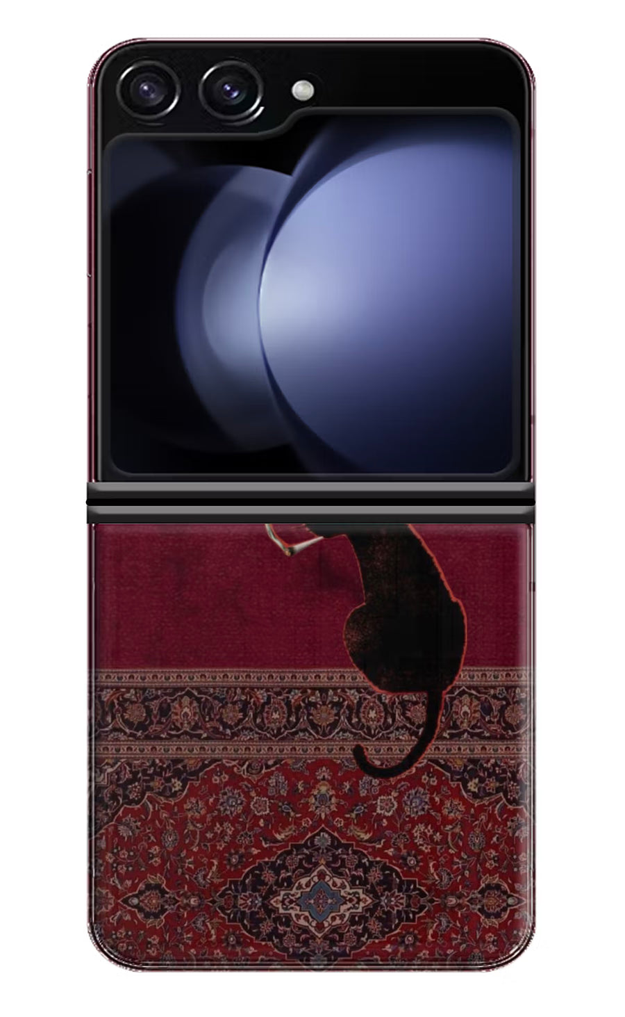 Midnight Cat Samsung Galaxy Z Flip5 Back Cover, Hard case