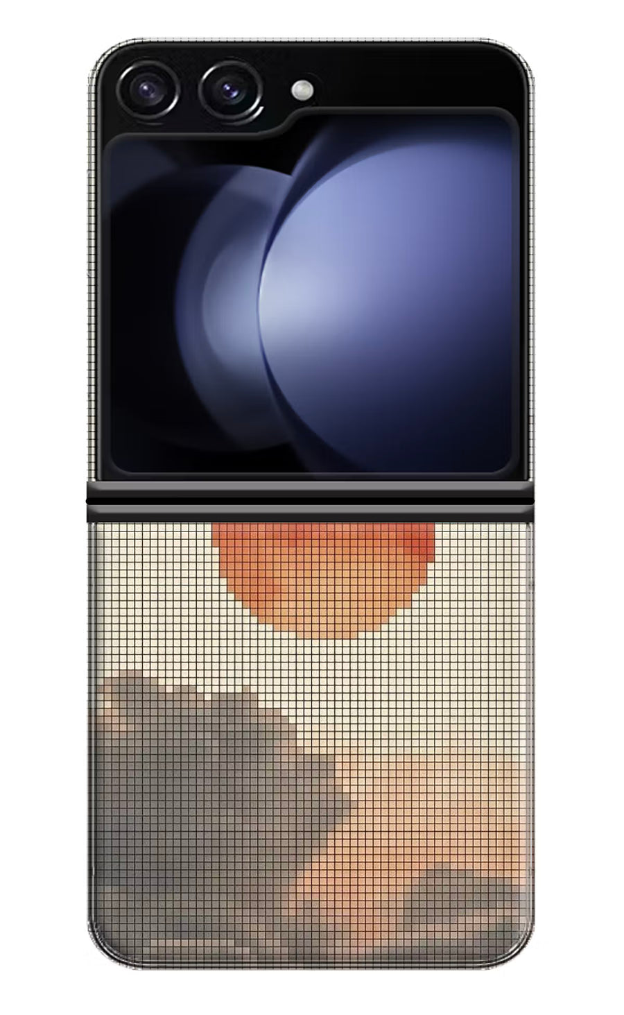 Pixel Sun Samsung Galaxy Z Flip5 Back Cover, Hard case