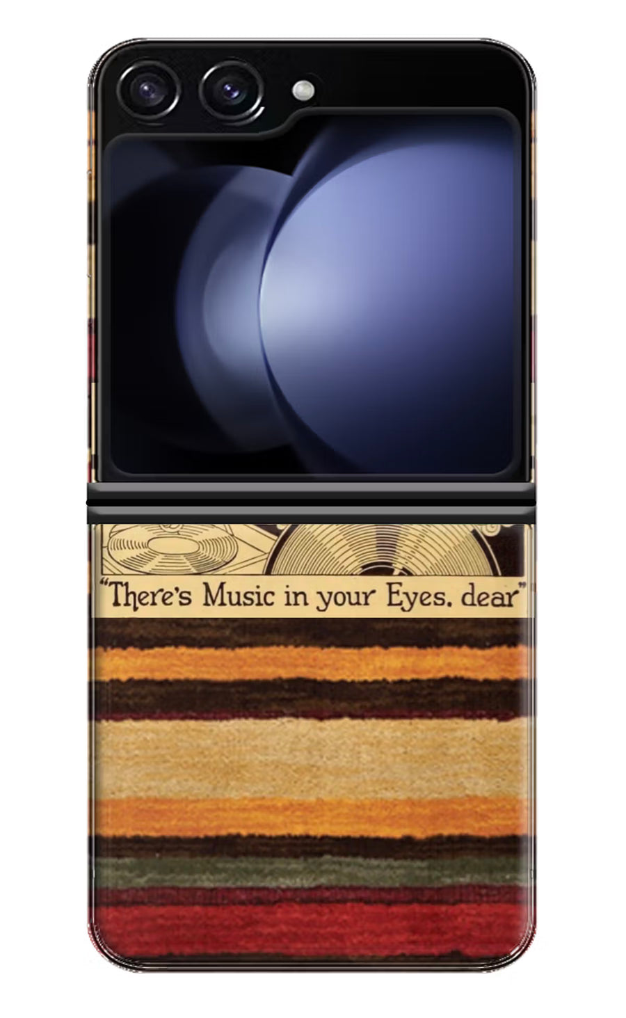 Vinyl Stripes Samsung Galaxy Z Flip5 Back Cover, Hard case