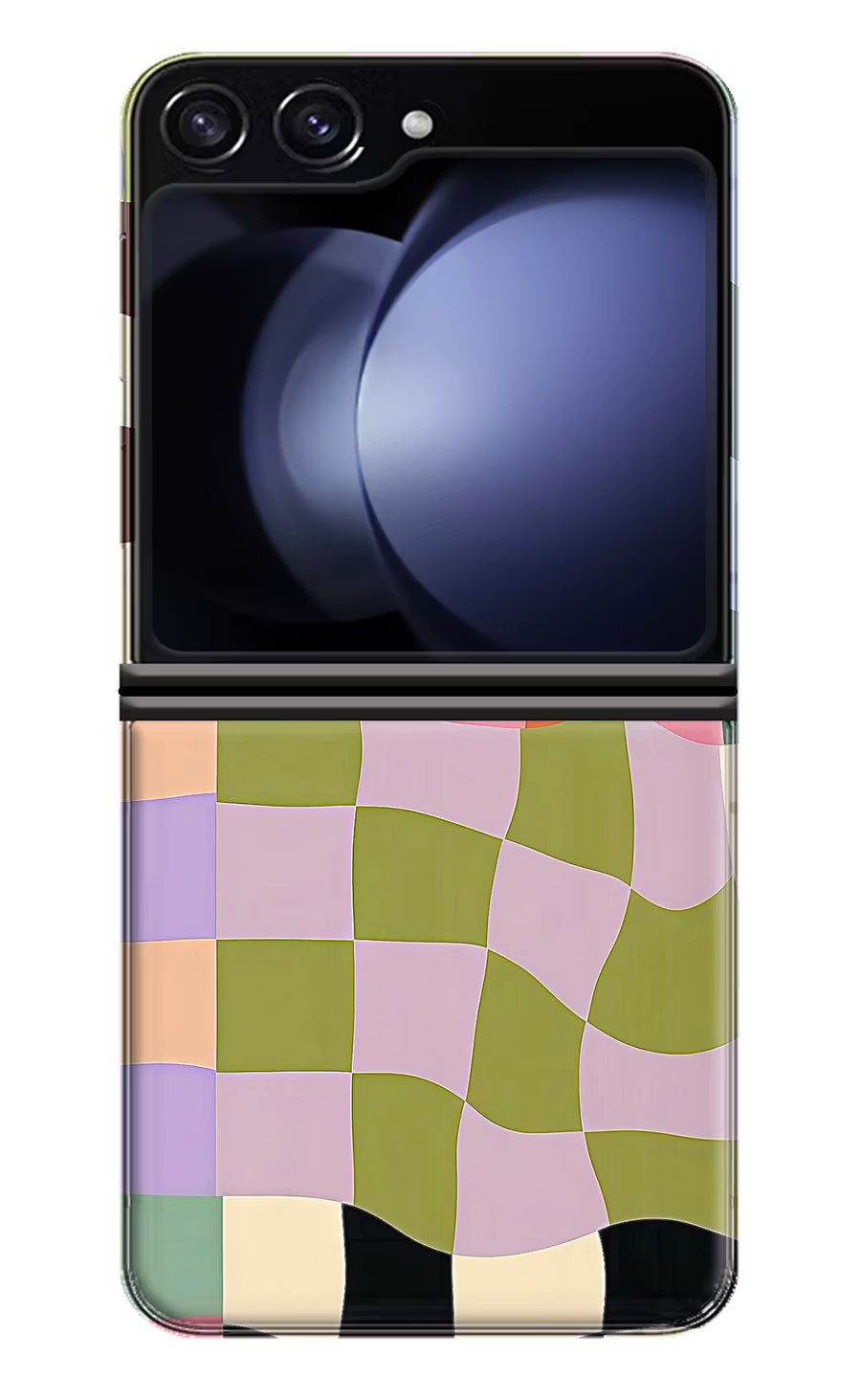 Wavy Grid Samsung Galaxy Z Flip5 Back Cover, Hard case