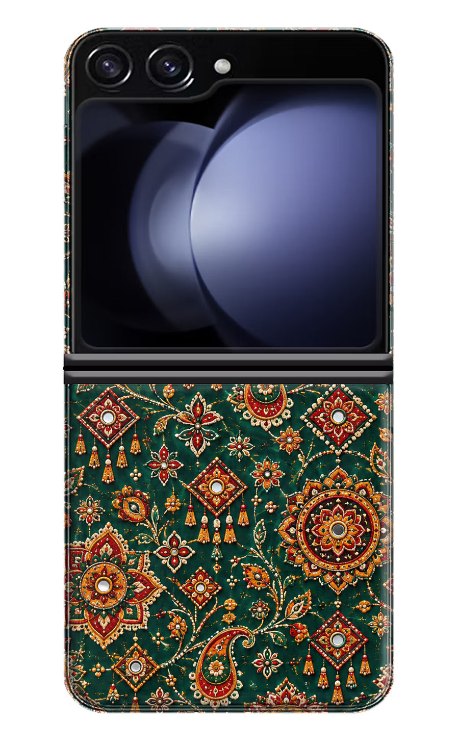 Green Pataka Samsung Galaxy Z Flip5 Back Cover, Hard case