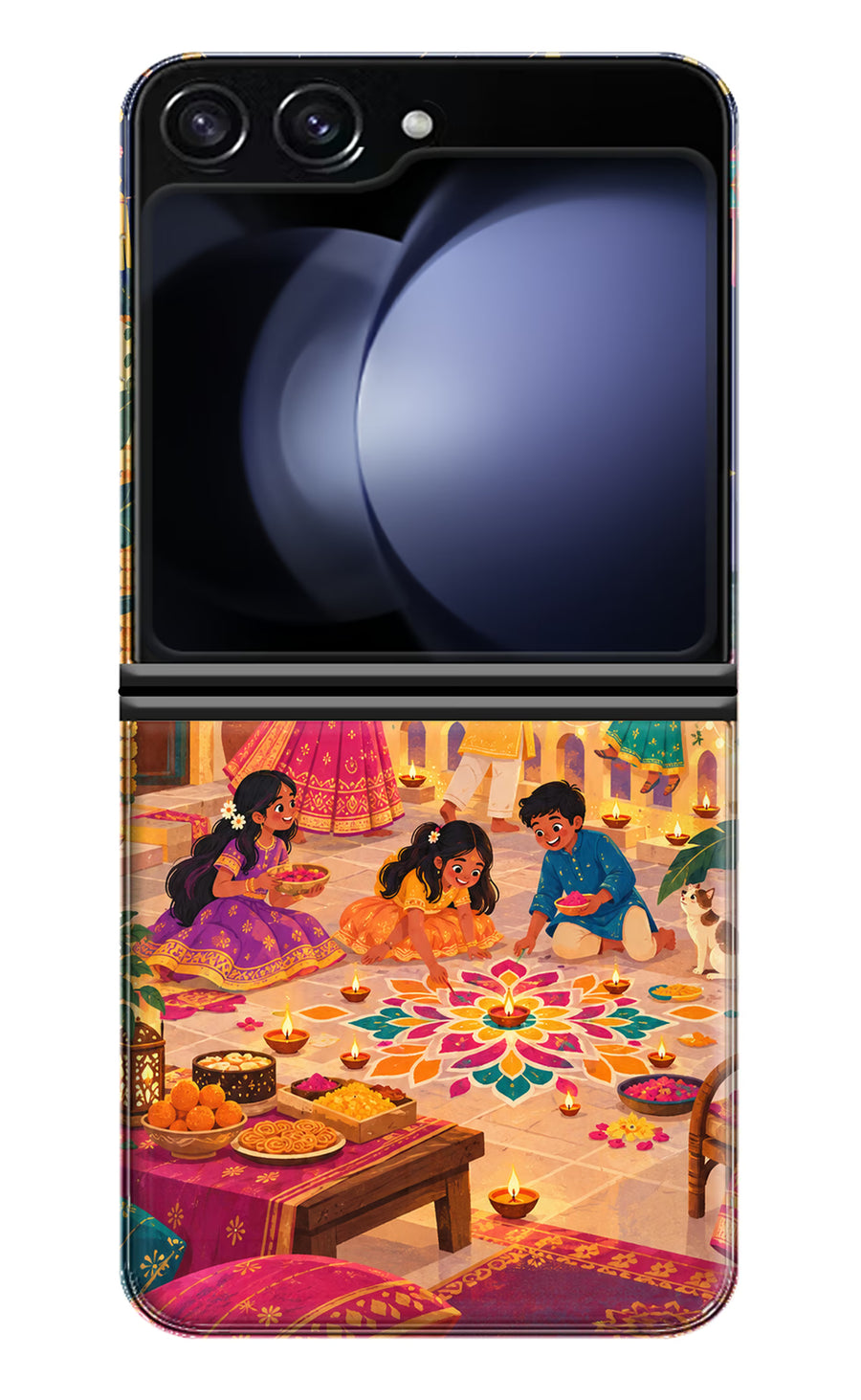Diwali Night Samsung Galaxy Z Flip5 Back Cover, Hard case