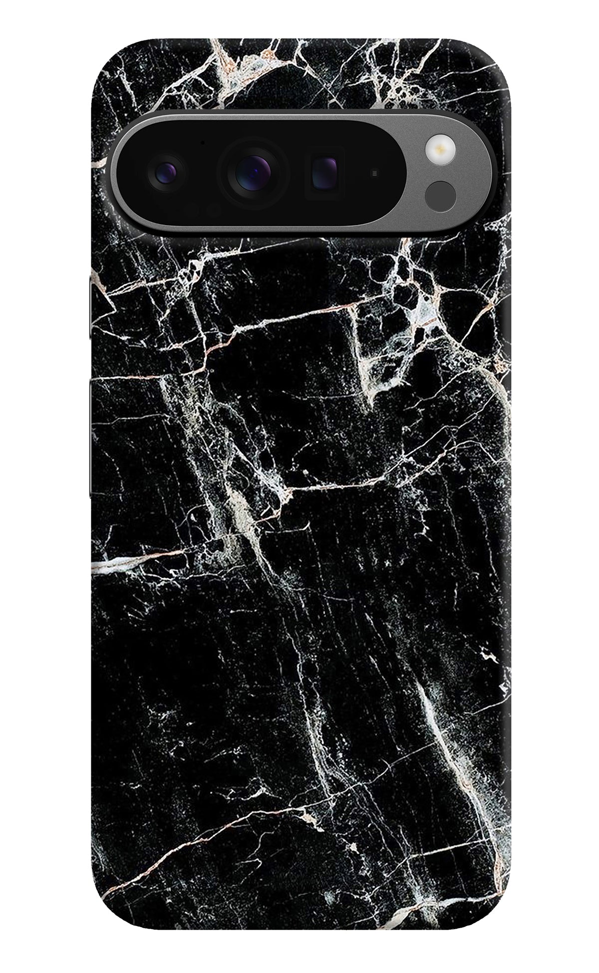 Black Marble Texture Google Pixel 9 Pro XL Back Cover