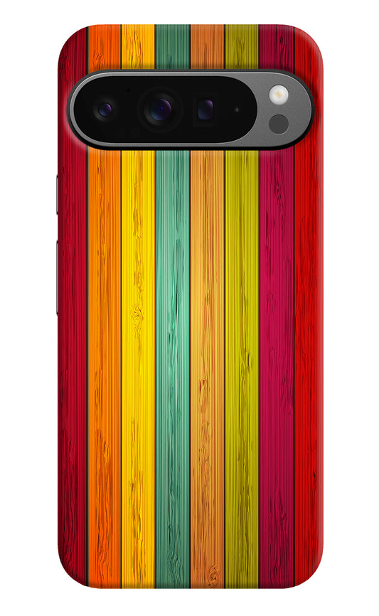 Multicolor Wooden Google Pixel 9 Pro XL Back Cover