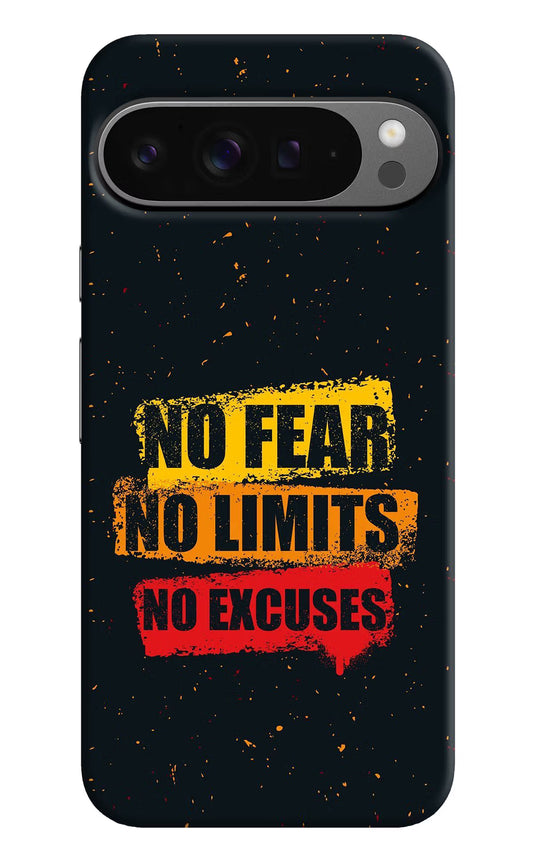 No Fear No Limits No Excuse Google Pixel 9 Pro XL Hard Case Back Cover by Casekaro