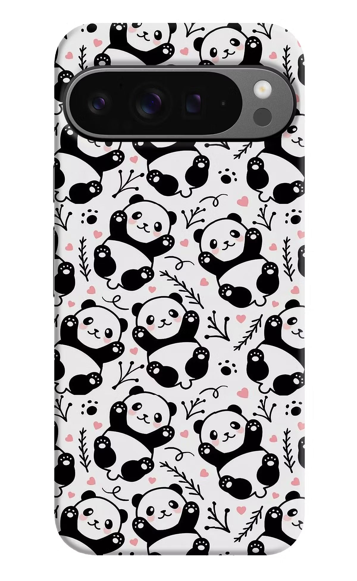 Cute Panda Google Pixel 9 Pro XL Hard Case Back Cover by Casekaro