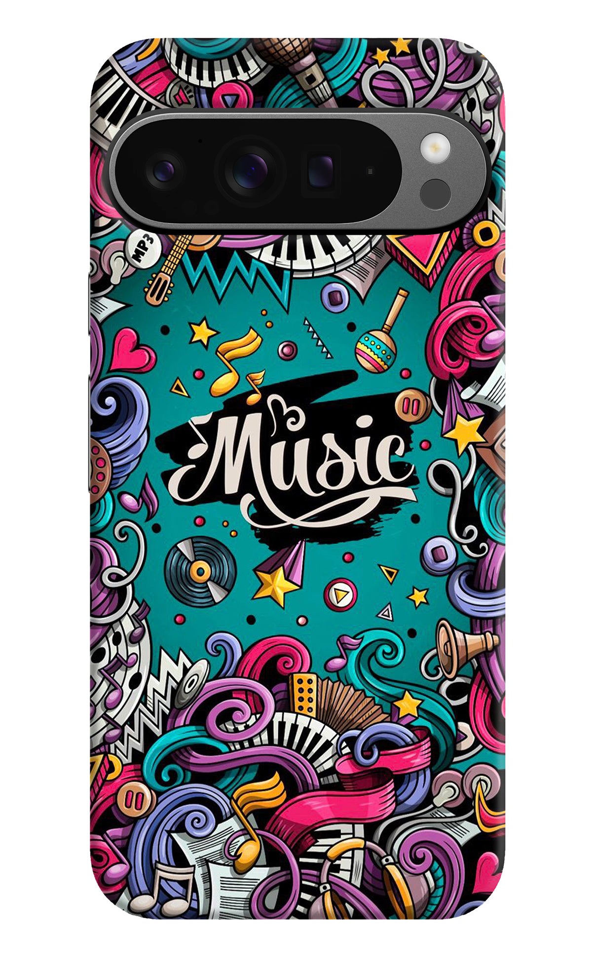 Music Graffiti Google Pixel 9 Pro XL Back Cover