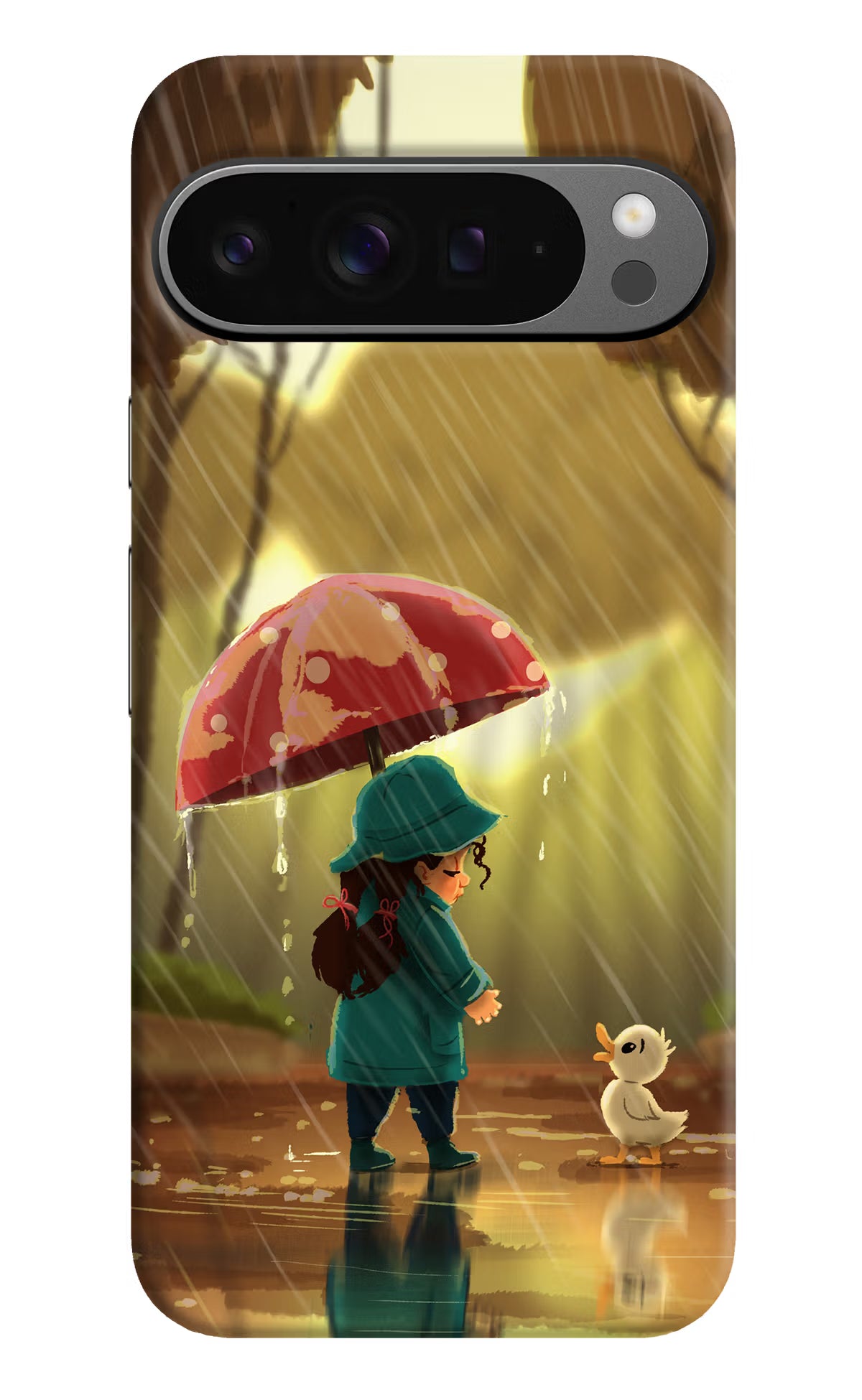 Rainy Day Google Pixel 9 Pro XL Hard Case Back Cover by Casekaro