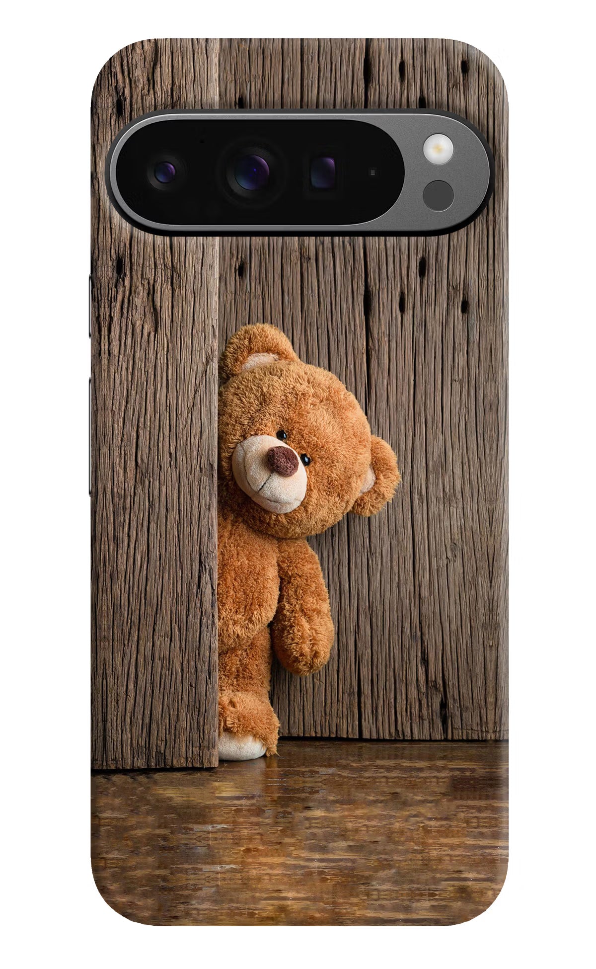 Teddy Wooden Google Pixel 9 Pro XL Hard Case Back Cover by Casekaro