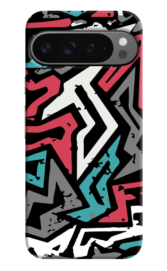Geometric Graffiti Google Pixel 9 Pro XL Hard Case Back Cover by Casekaro