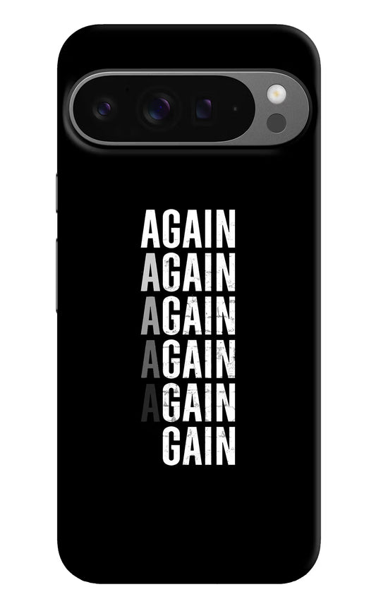 Again Again Gain Google Pixel 9 Pro XL Hard Case Back Cover by Casekaro