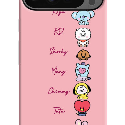 BTS names Google Pixel 9 Pro XL Hard Case Back Cover by Casekaro