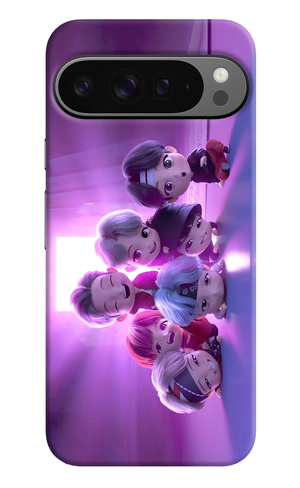 BTS Chibi Google Pixel 9 Pro XL Back Cover